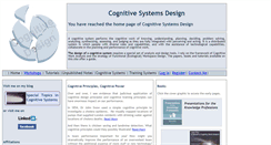 Desktop Screenshot of cognitivesystemsdesign.net